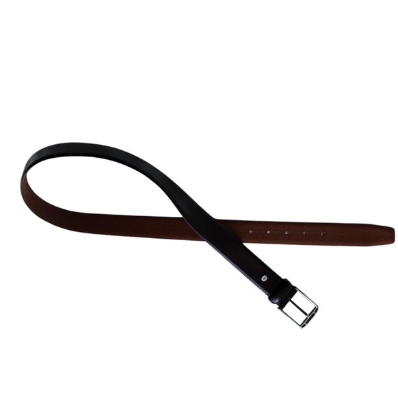 Boconi Mens Leather Belt Dark Brown 34 - Picture 3 of 12